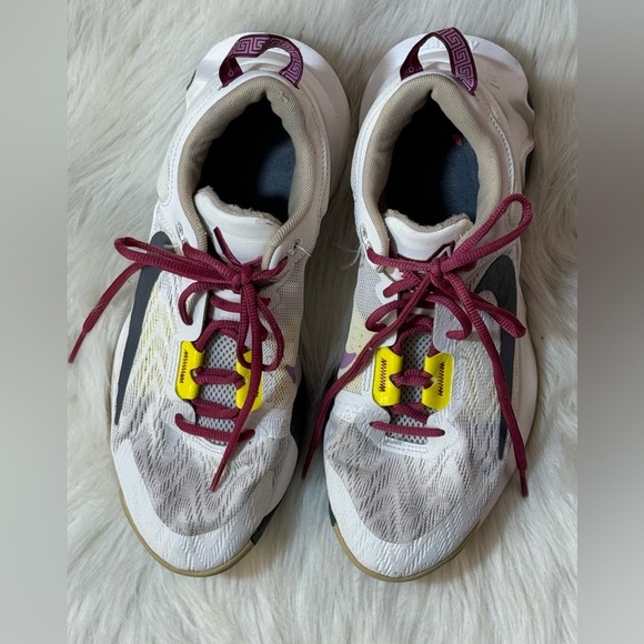 Nike Giannis Immortality 2 Athletic Basketball Shoes Sail Smoke Gray Yellow - Picture 2 of 7